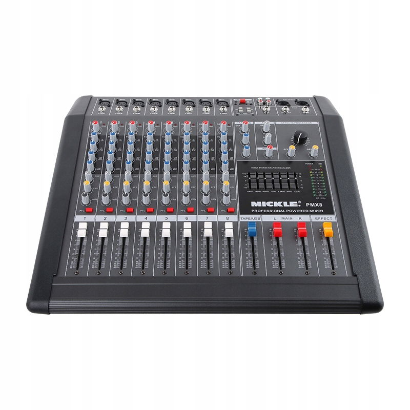 Powermikse PMX8 8 kanálový, 2 x 300 W 4 ohm