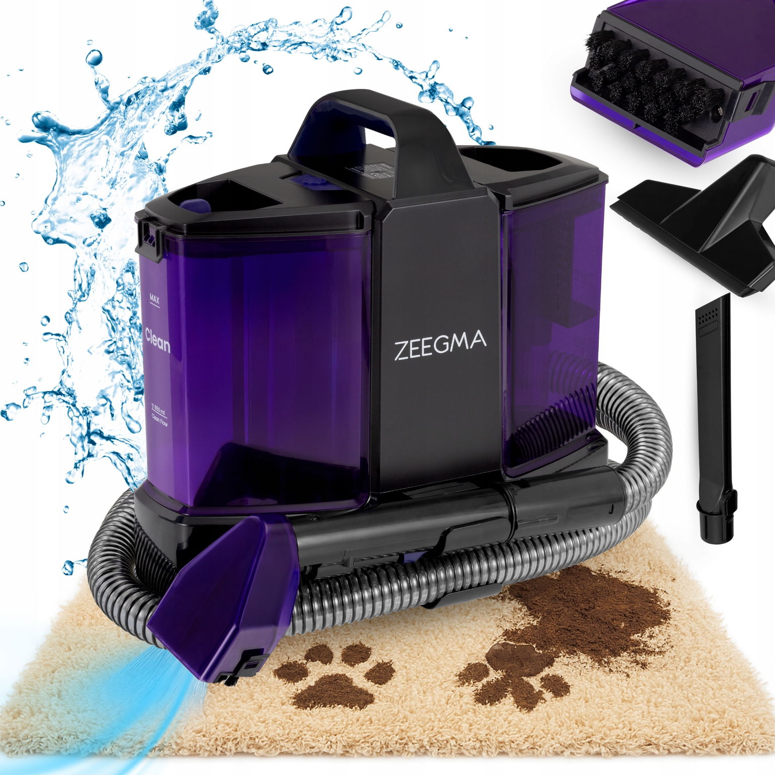 Prací Vysávač 500 W Pre Koberce A Čalúnenie 1,5 L S Triclean A Autoclean
