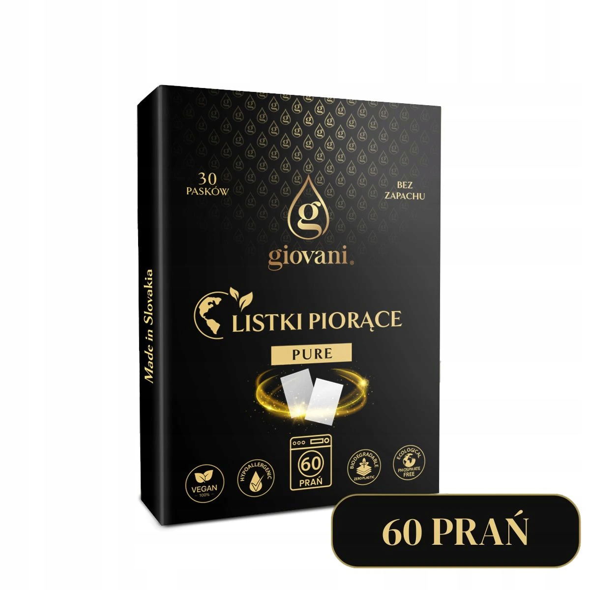 Pracie pásiky Giovani Pure – 60 praní