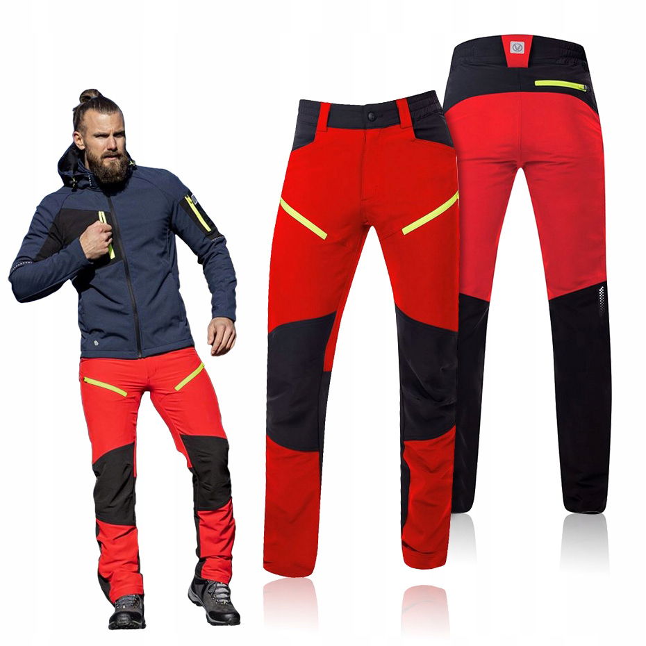 Pracovné nohavice Softshell Elastické Červené Pánske Bhp Ardon Cityconic 64