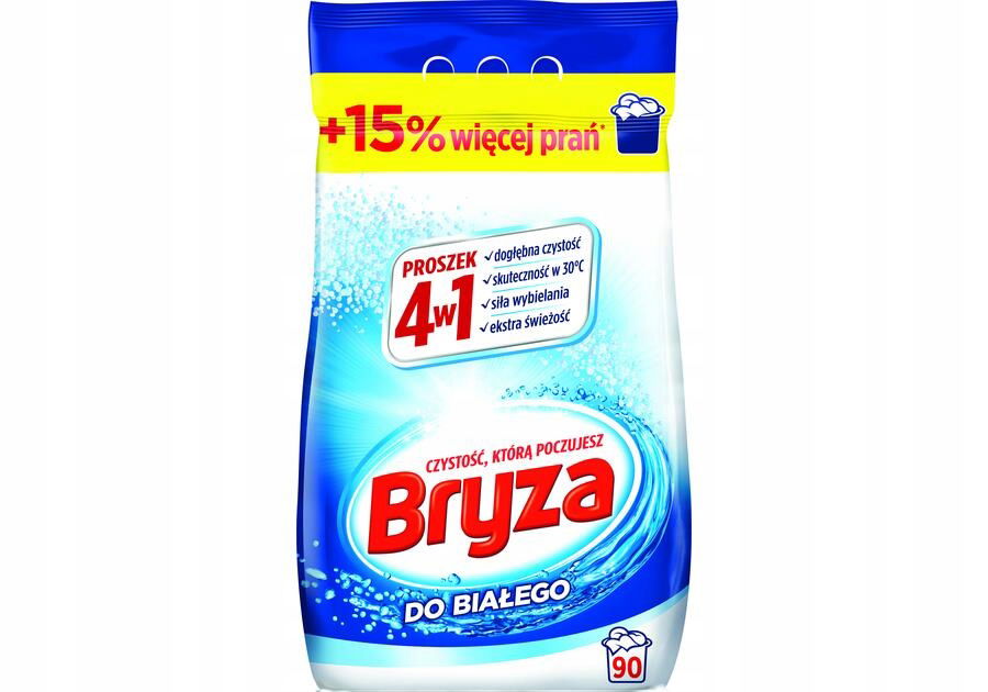 Prášok na pranie 4v1 biela 5,85 kg Bryza