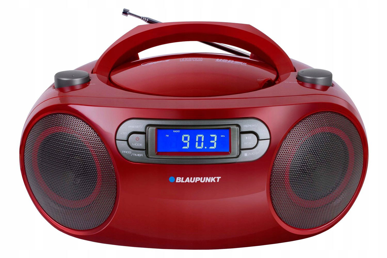 Prenosný rádioprehrávač FM/CD/MP3/USB/AUX BB18RD