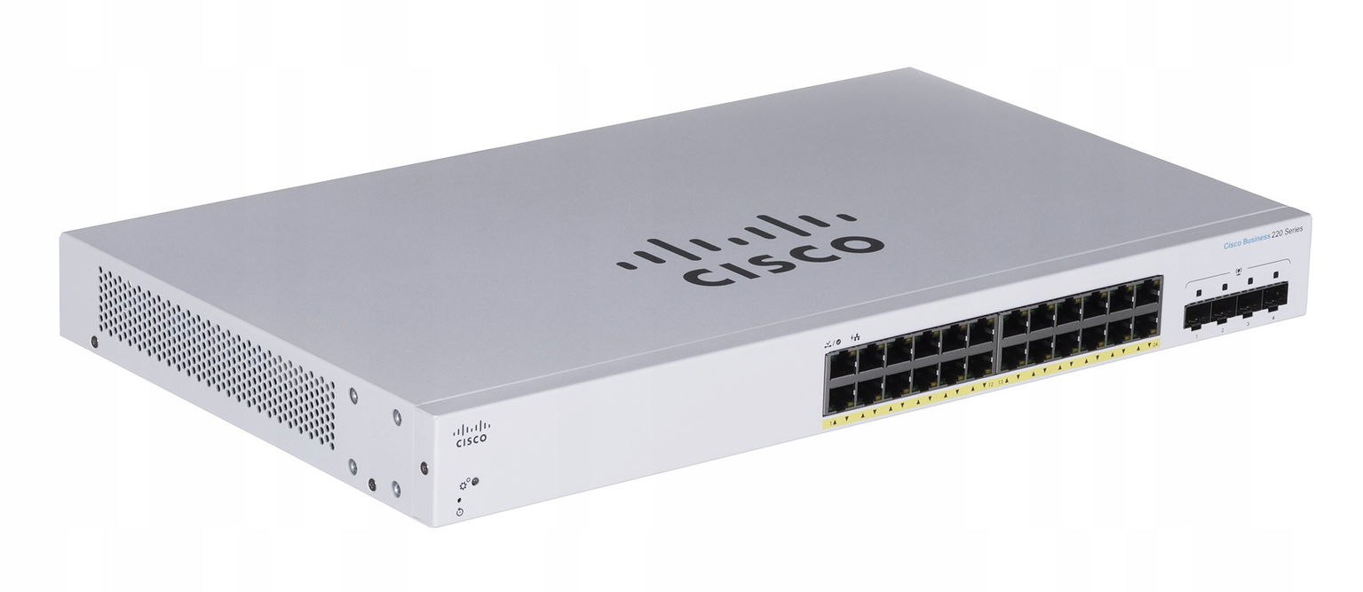 Prepínač Cisco CBS220-24P-4G-EU