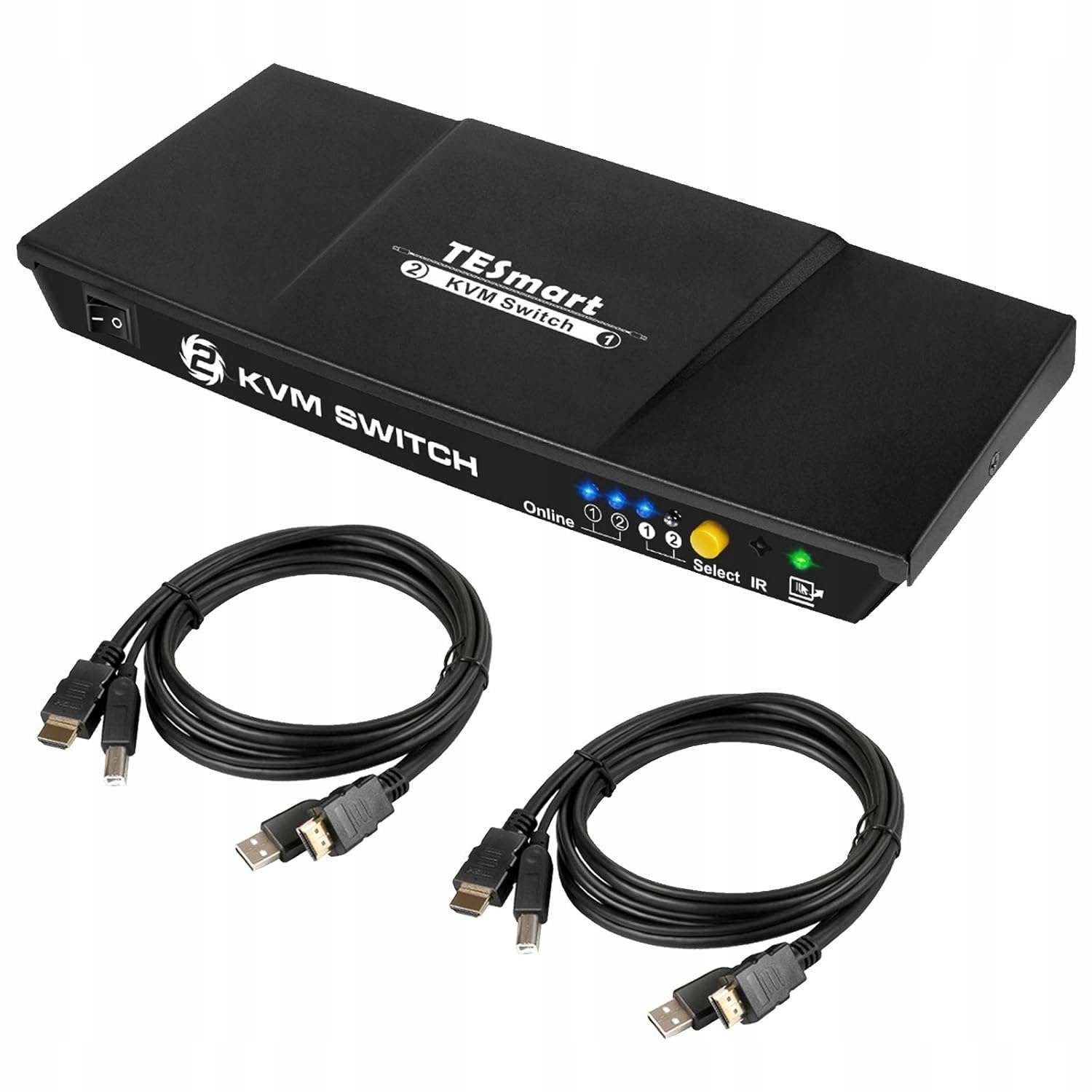 Prepínač Kvm 4K Ultra Hd 30Hz 2 x Hdmi Usb 2.0