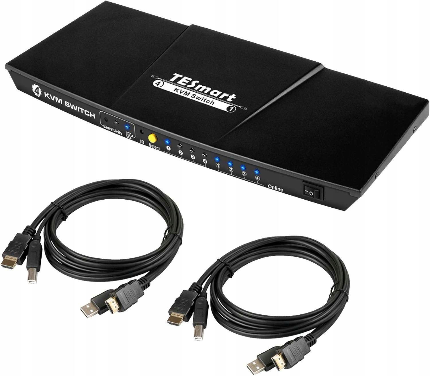Prepínač Kvm 4K Ultra Hd 30Hz 4 x Hdmi Usb 2.0