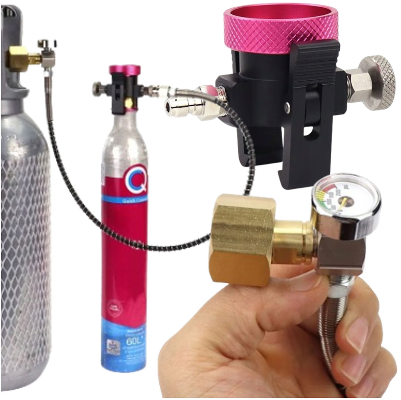 Priechodka Sodastream Quick Connect s hadicou Rýchly adaptér na sódu
