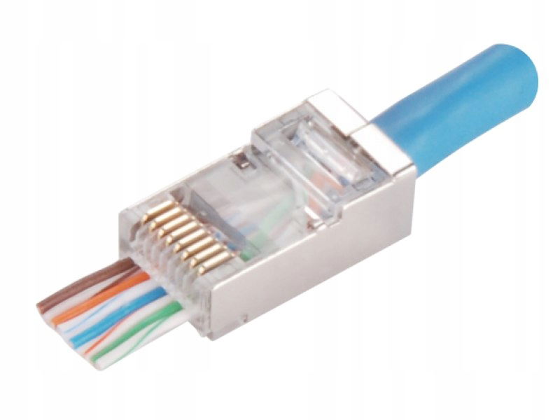 Priechodný konektor RJ45 Stp kat.6 (op.100 ks) Alante