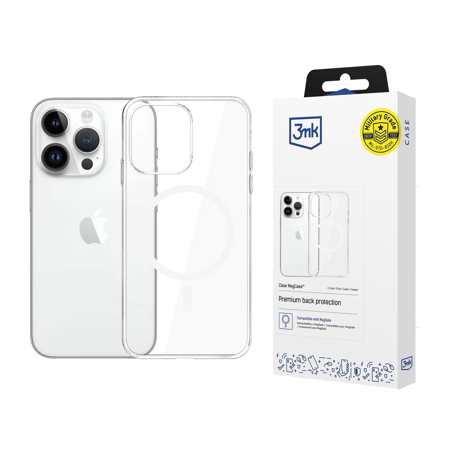 Priehľadné puzdro 3MK MagCase pre iPhone 13 Pro Max