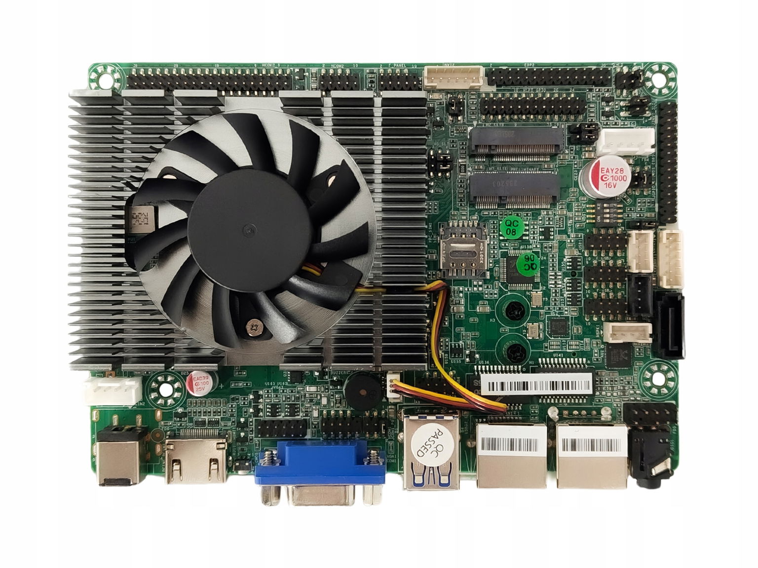 Priemyselná základná doska Intel N100, 6x Com, 2x Lan, M.2, Vga Hdmi, Mini