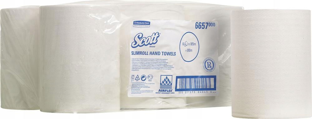 Priemyselné hotelové uteráky na ruky SlimrollSCOTT v 1-l.6R.f.11833