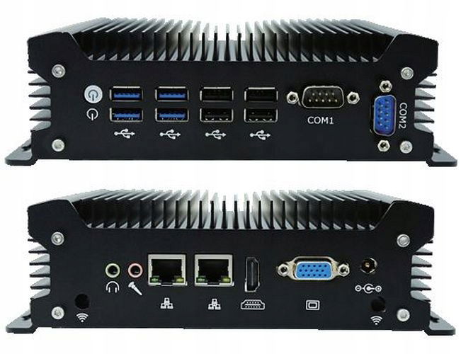Priemyselný bezventilátorový Mini Pc Fanless G12 M.2 Com RJ45 Vga Hdmi