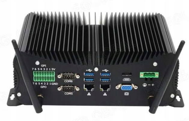 Priemyselný mini Pc fanless M.2 RS232/RS485/RS422