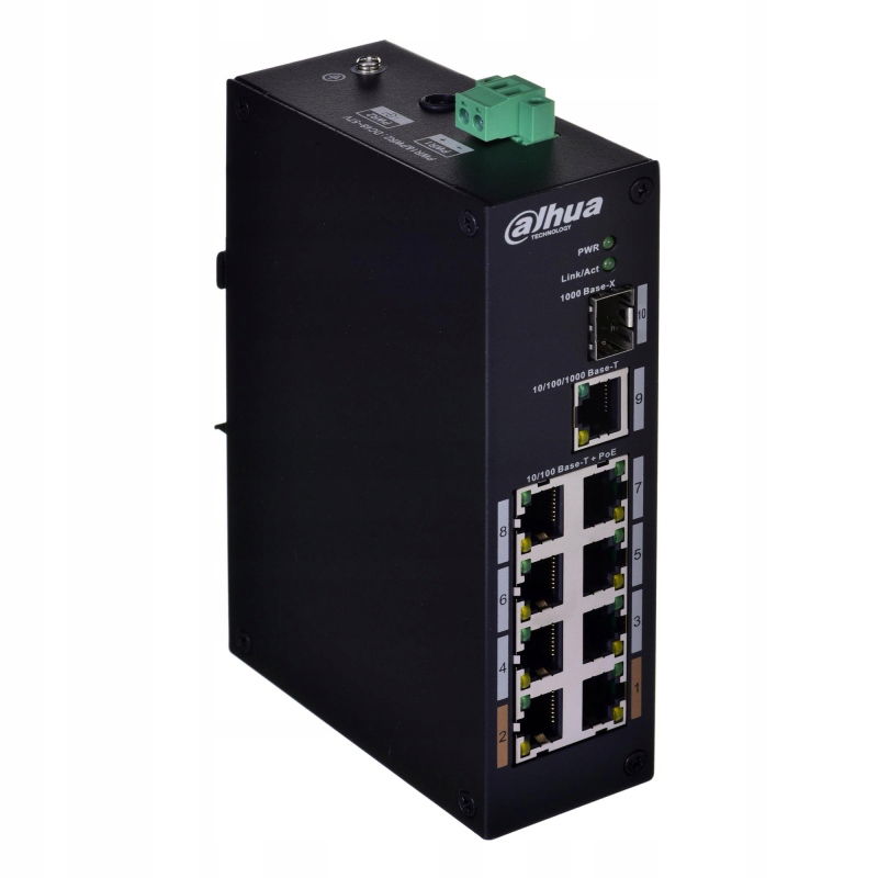 Priemyselný prepínač Dahua__PFS3110-8ET-96-V2 PoEx8 UpLinkx2