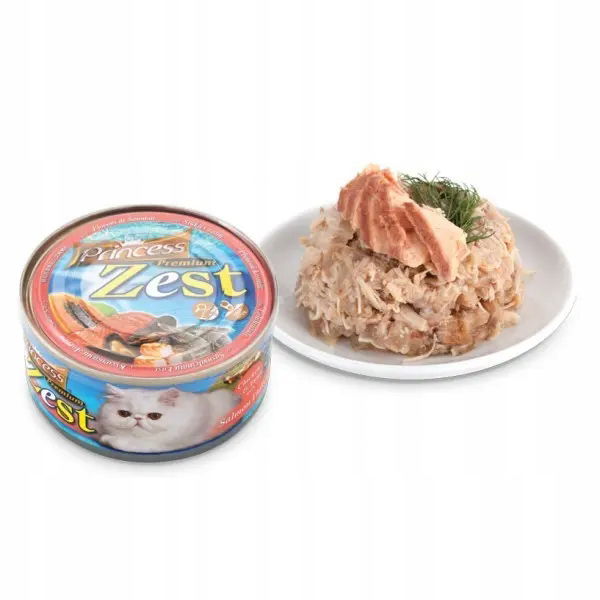 Princess Premium Zest Kuracie Mäso Tuniak losos 170 g vlhké krmivo pre mačky