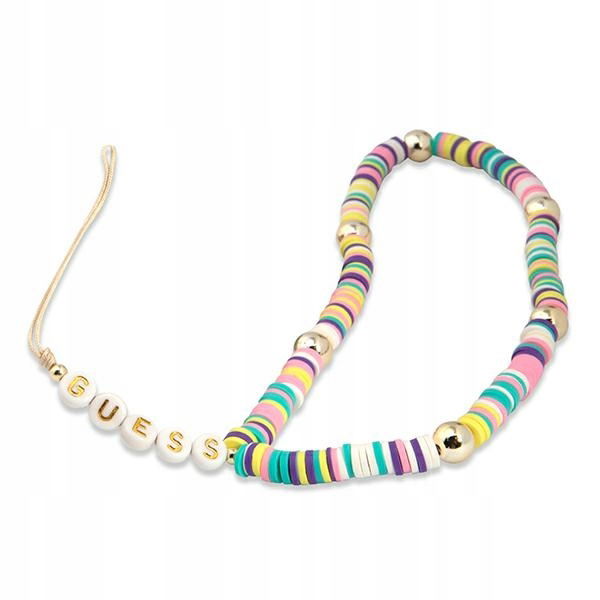 Prívesok Guess Phone Strap Heishi Beads Viacfarebný