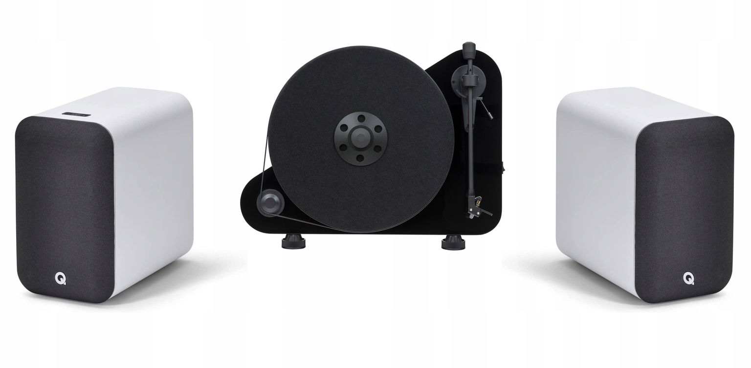 Pro-ject Vt-e Bt Q Acoustics M20 Hd Čiernobiely Audio Set Pre Vinyly