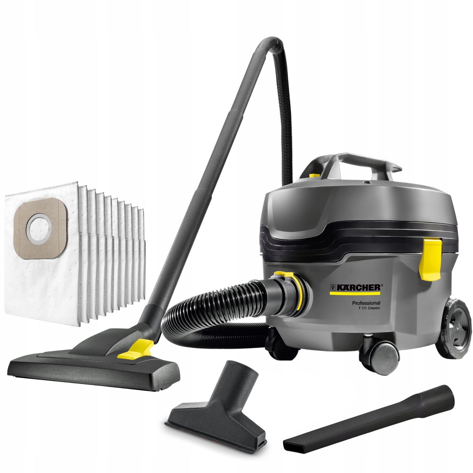 Profesionálny Bezvreckový Vysávač Karcher T 7/1 850W 3.5 Kg Hepa 7.5 L 62 Db