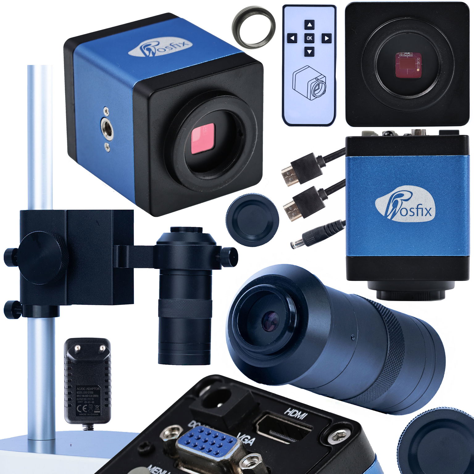 Profesionálny Digitálny Mikroskop S Kamerou Hdmi Blue Draco Pro – Sada 3V1