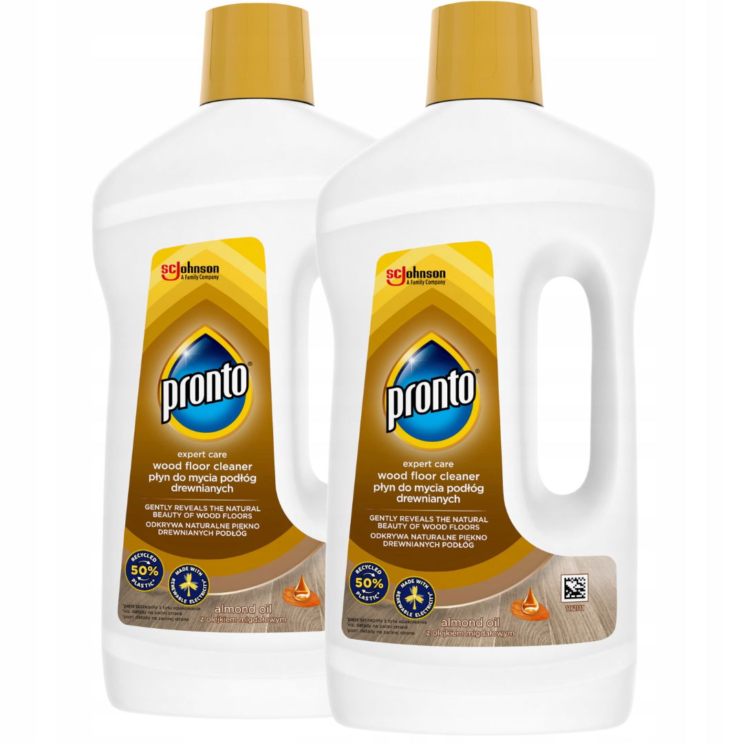 Pronto Tekutý prostriedok na umývanie drevených podláh s mandľovým olejom 750 ml x2