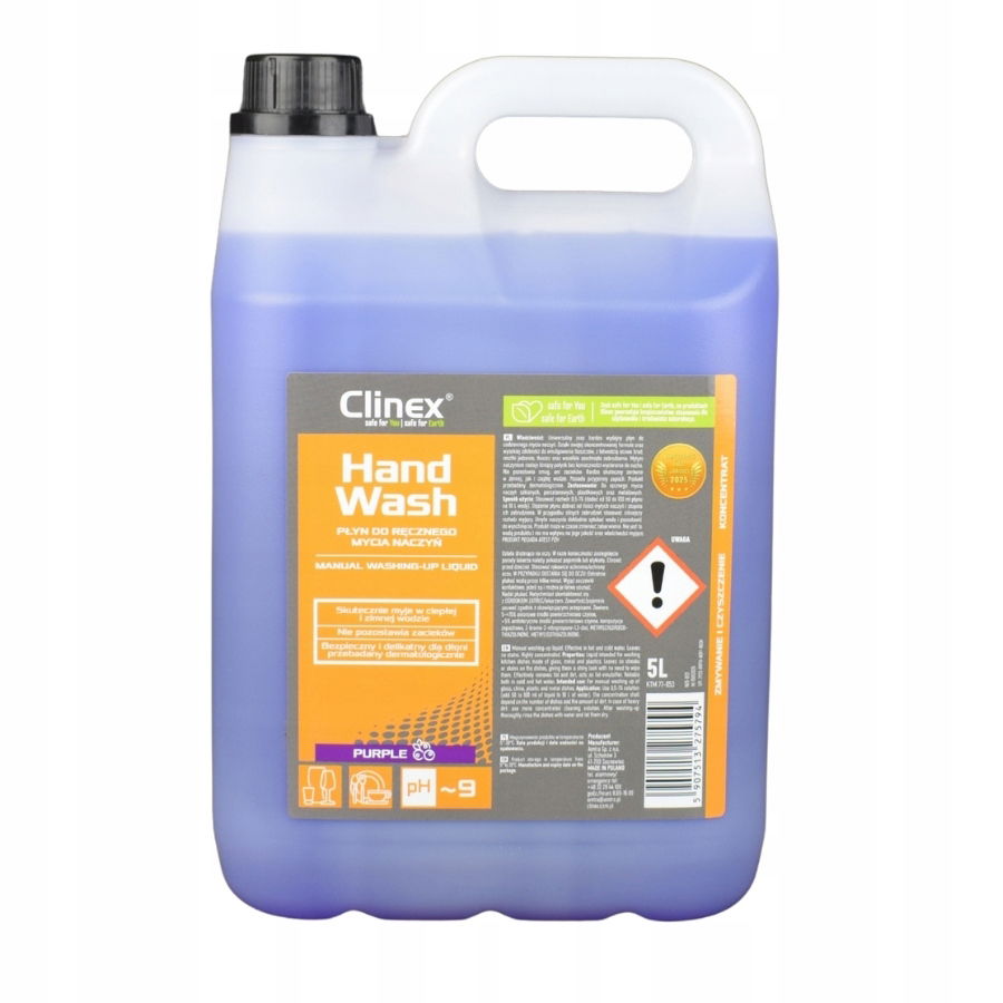 Prostriedok na umývanie riadu Clinex Handwash Purple 5L