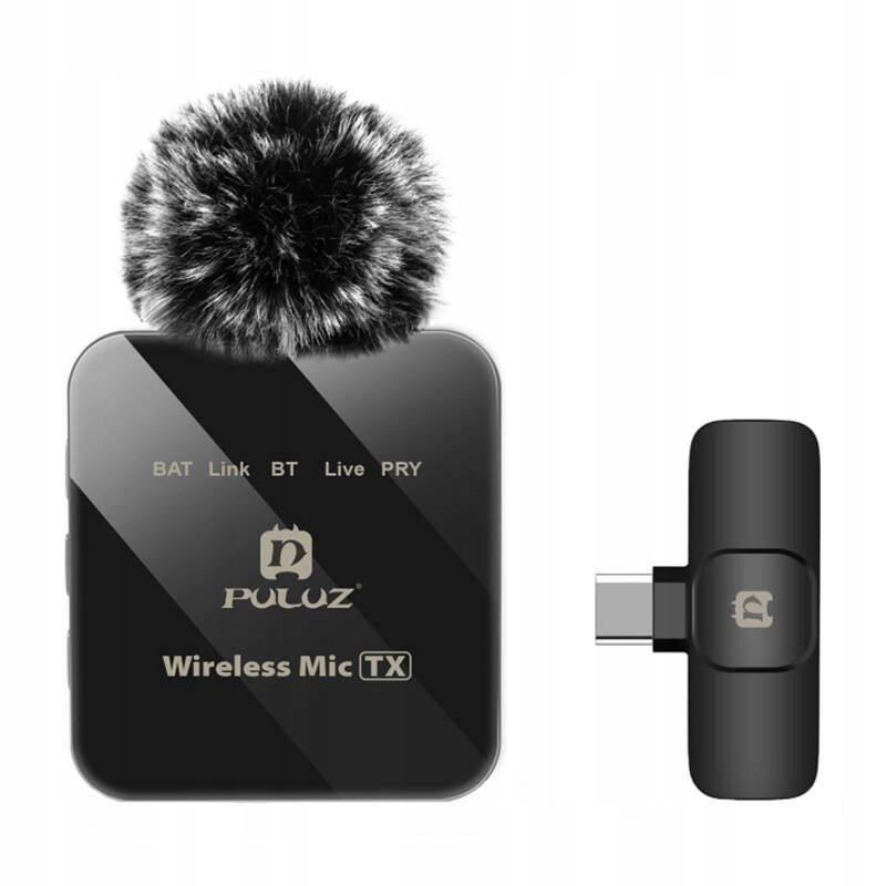PU648 Lavalier mikrofón Usb-c, čierny