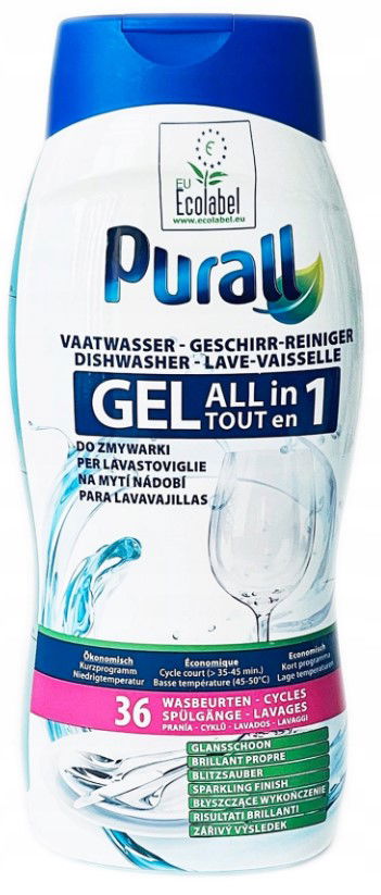 Purall Eco Gél do umývačky riadu ALL-in-1 koncentrát 36 umývaní 720 ml