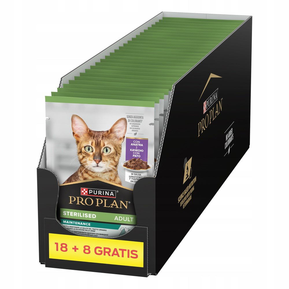 Purina Pro Plan Strls Mačka Kacz 18+8 vrecúšok 2,21 kg