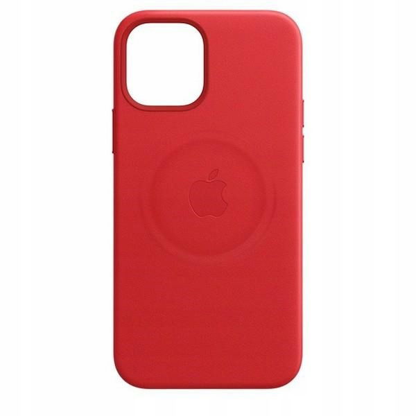 Puzdro Apple MHKJ3ZM/A iPhone 12 Pro MaxMagSafe červené/červené Leather Case