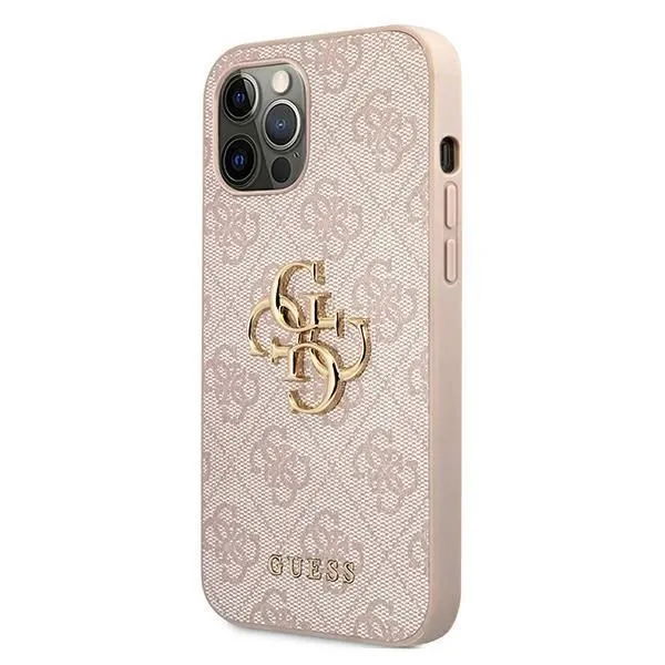 Puzdro Guess GUHCP12M4GMGPI pre iPhone 12/12 Pro 6,1" ružové/pink hardcase 4G Big