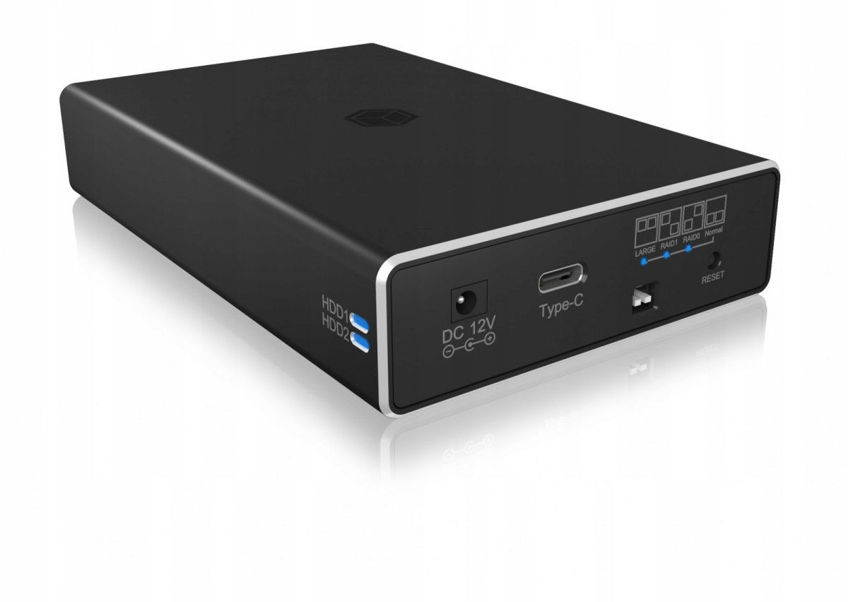 Puzdro IB-RD2253-C31 vonkajšie Raid pre 2,5 Sata Hdd na Usb 3.2 Gen 2, Raid 0,