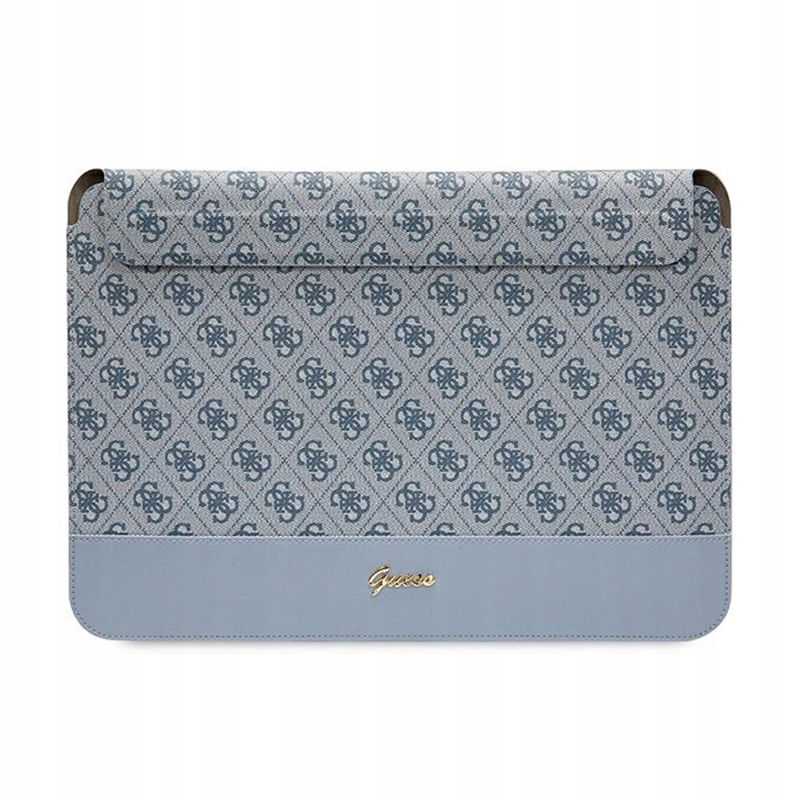 Puzdro na notebook 14" Guess 4G Stripe Metal Logo Computer Sleeve Modré