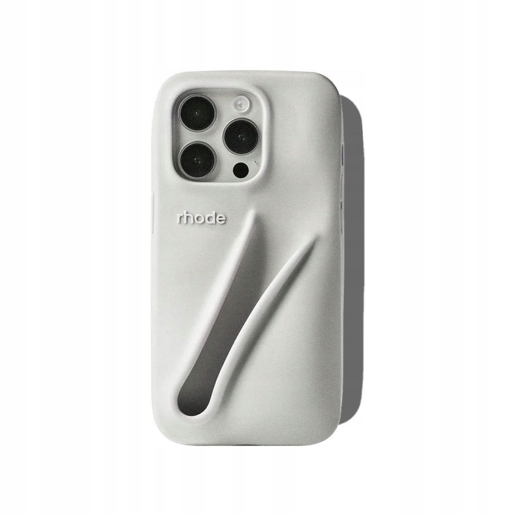 Puzdro na telefón Rhode Lip Case pre Apple iPhone 14/15, sivé
