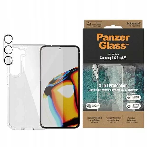 Puzdro PanzerGlass Bundle 3v1 pre Samsung Galaxy S23