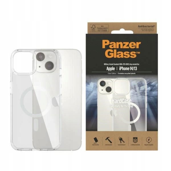 Puzdro PanzerGlass HardCase s MagSafe, antibakteriálne, s certifikátom Military