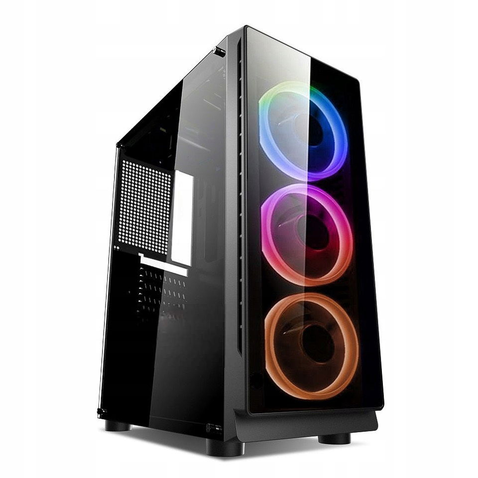 Puzdro Rainbow Rgb VR6 Midi Tower, 3x 120 mm Rgb