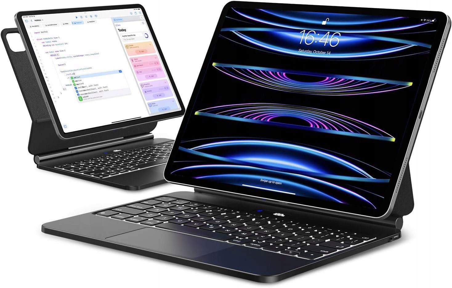 Puzdro s klávesnicou Qwertz APPS2Car, Bluetooth, pre iPad Pro 12.9, (6.,5.,4.)