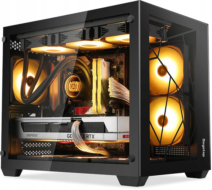 Puzdro Segotep Lumi II Black Mini Tower čierne