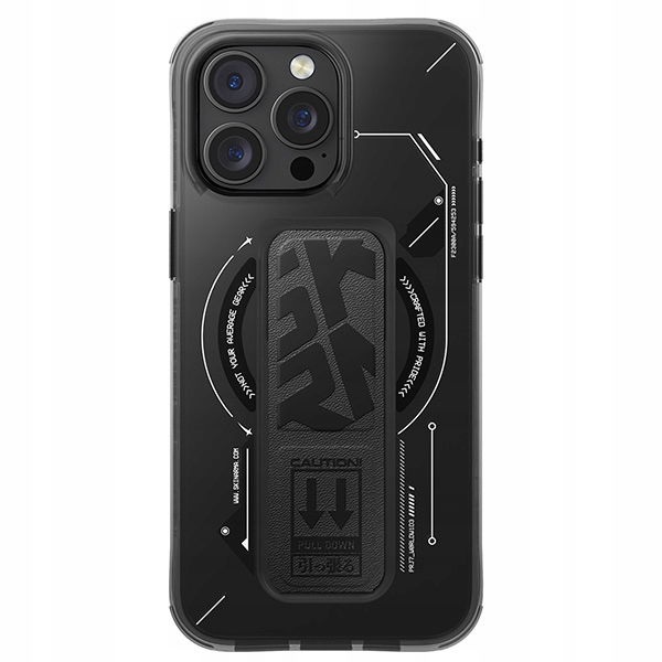 Puzdro Skinarma Helio pre iPhone 16 Pro 6,3" s magnetickým nabíjaním a stojanom, čierne