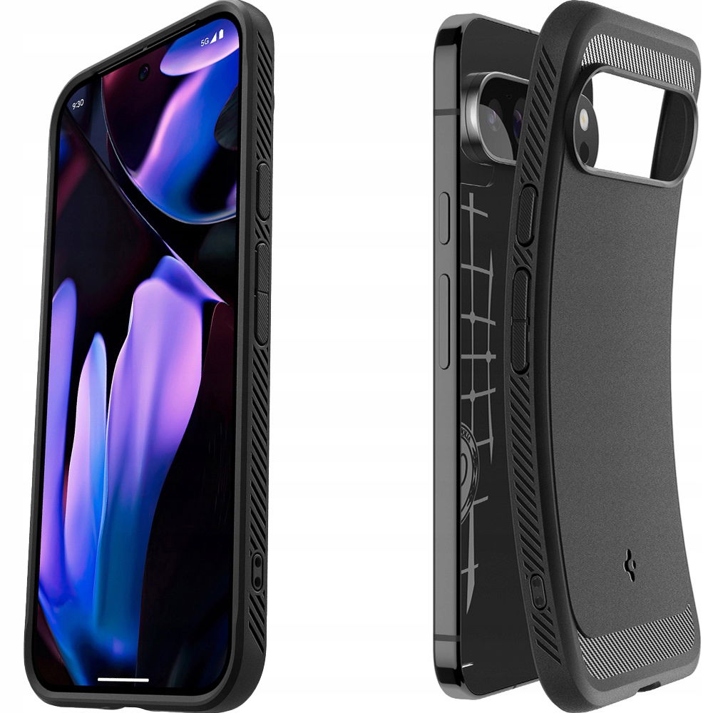 Puzdro Spigen Rugged Armor Google Pixel 9 Pro XL matte čierna/čierna ACS07719