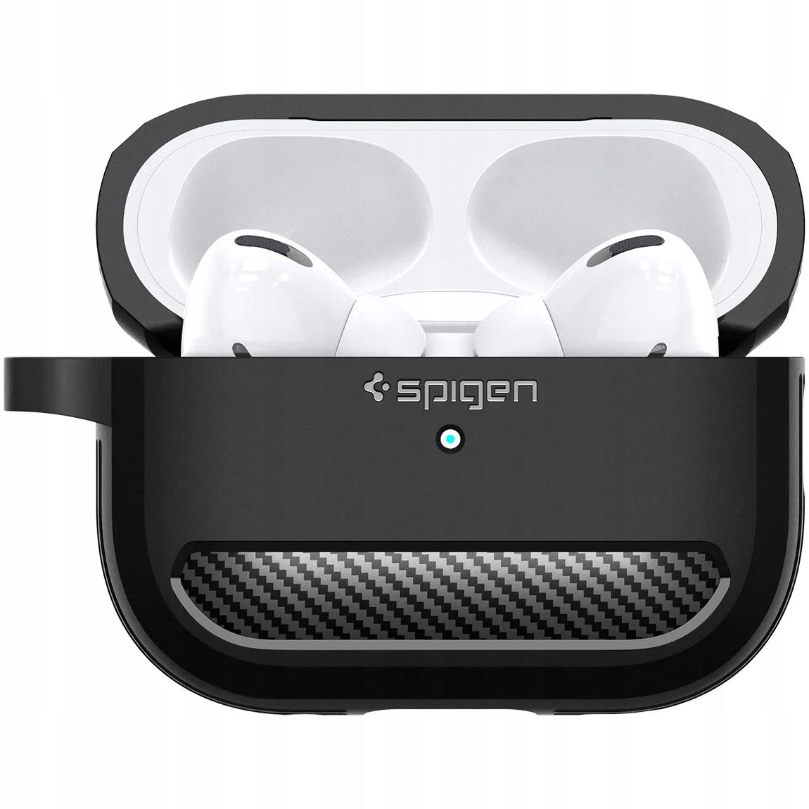Puzdro Spigen Rugged Armor pre Apple AirPods Pro 1 2 čierna matná