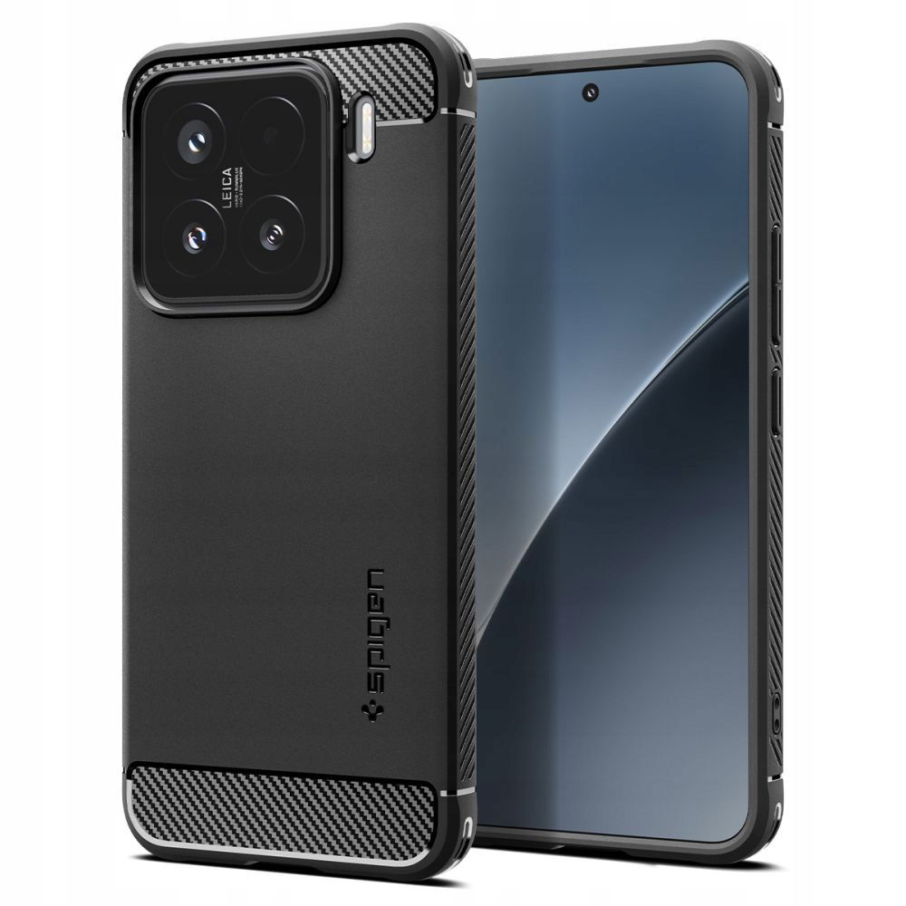 Puzdro Spigen Rugged Armor pre Xiaomi 15 čierna matná