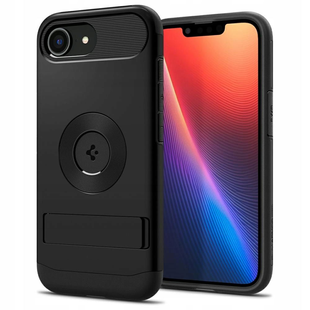 Puzdro Spigen Slim Armor Mag MagSafe pre iPhone 16e, čierne