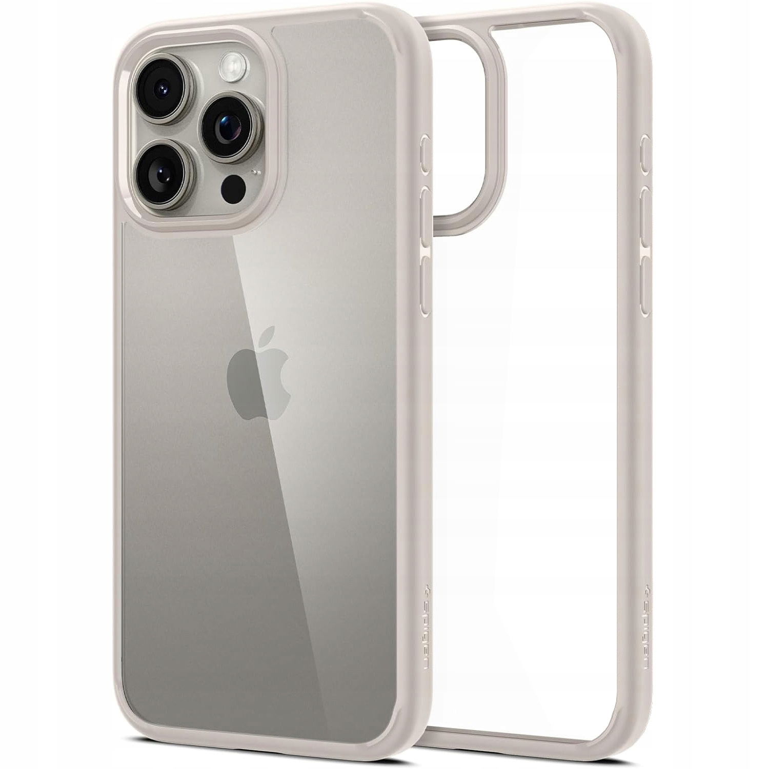 Puzdro Spigen Ultra Hybrid pre iPhone 15 Pro Natural Titanium