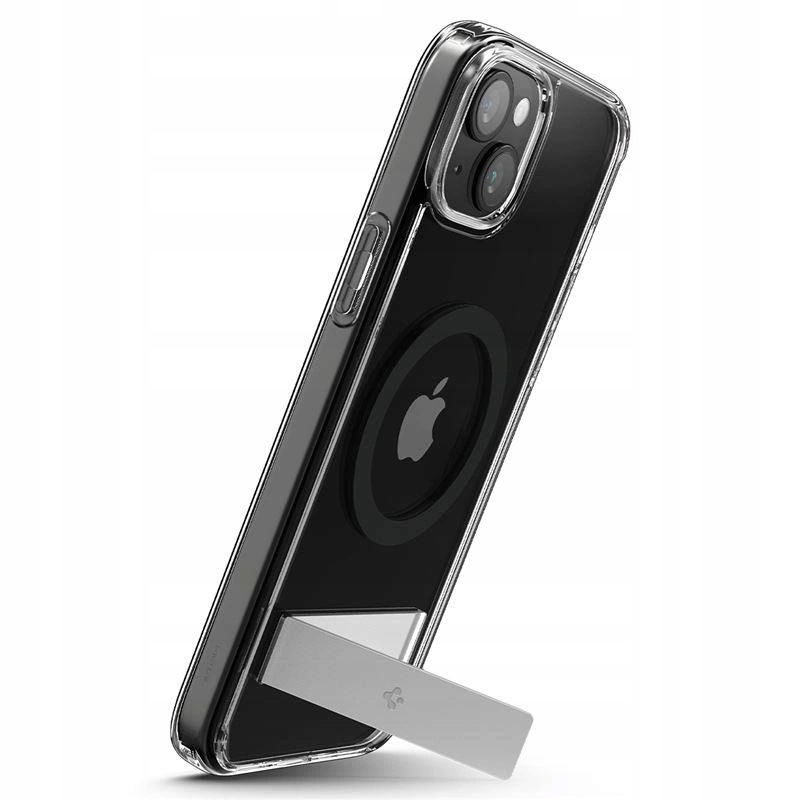 Puzdro Spigen Ultra Hybrid S MagSafe s podstavcom pre iPhone 15 Plus čierne