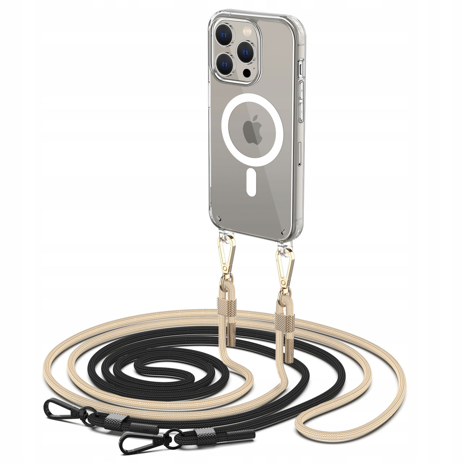Puzdro Tech-Protect FlexAir Chain MagSafe pre iPhone 16 Pro Max – priehľadné