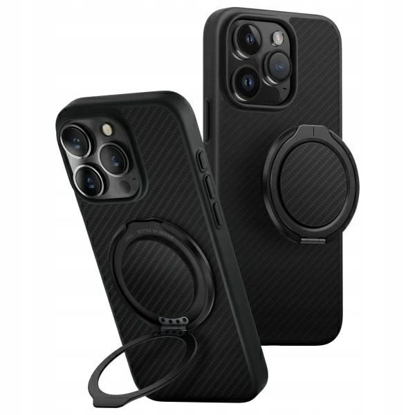 Puzdro Uniq Keva Air pre Apple iPhone 16 Pro s magnetickým nabíjaním, čierne