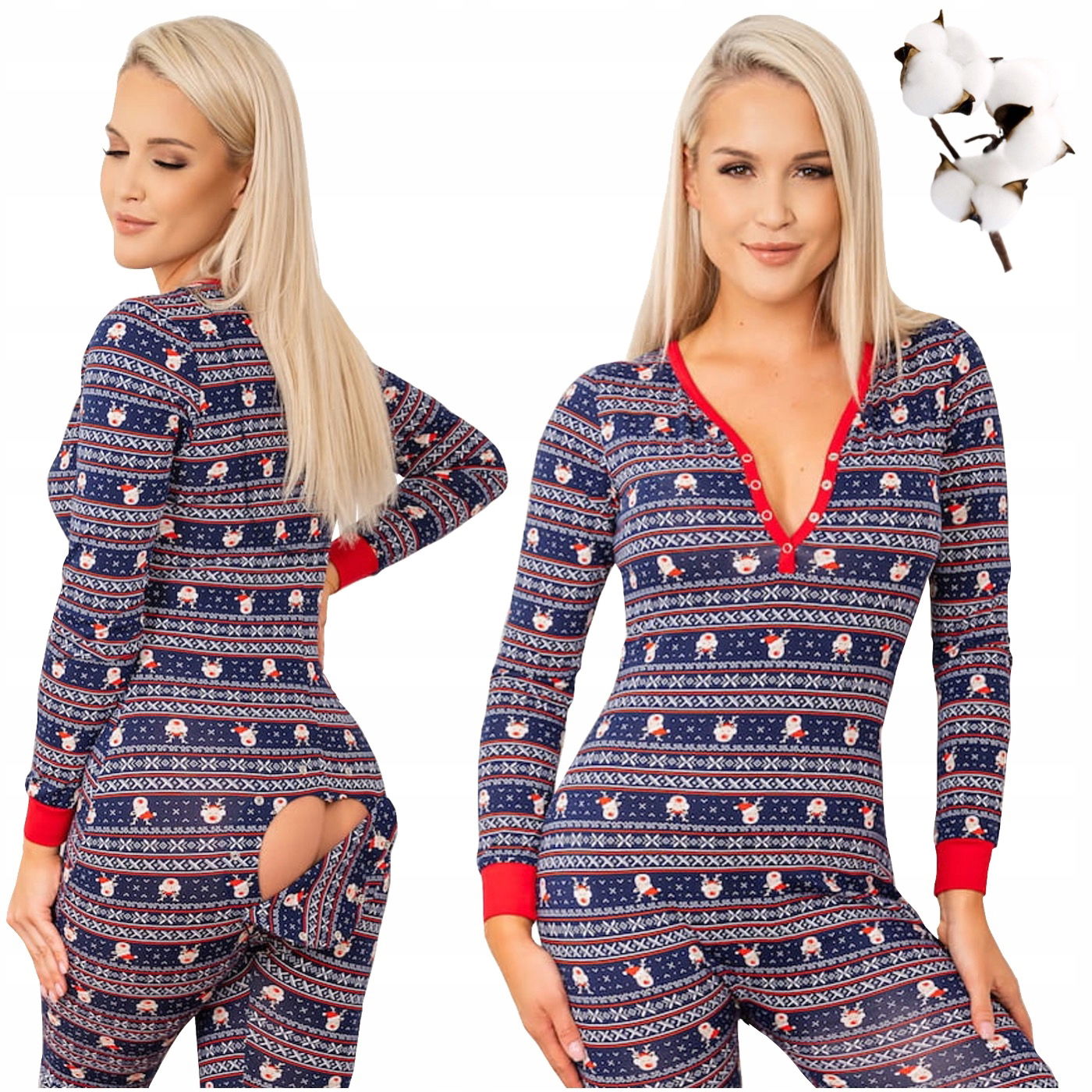 Pyžamo Kombinéza Onesie Na Spanie S Klapkou Sleepdo Snová r.XS