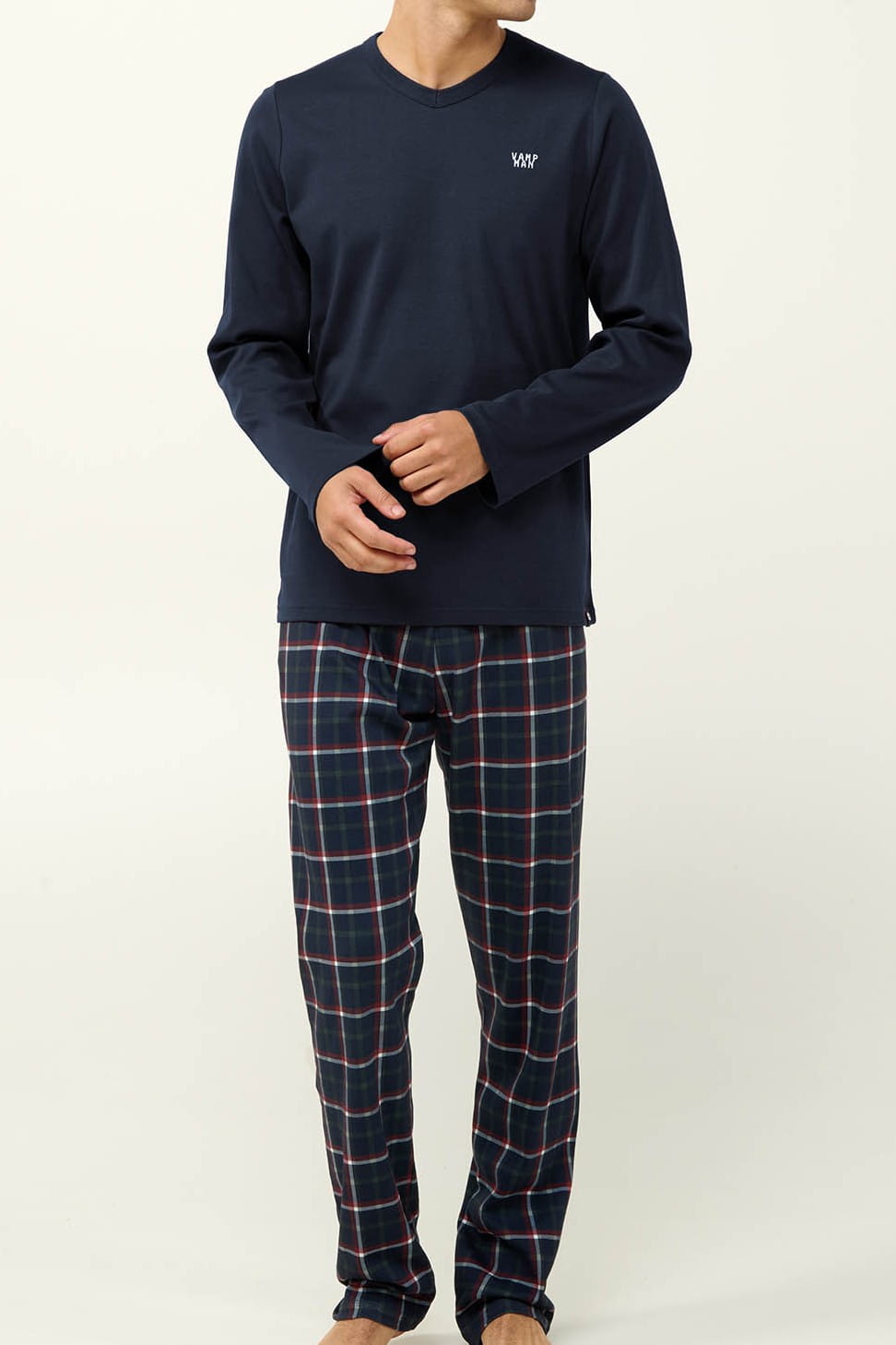 Pyžamo s dlhým rukávom, Vamp 23681 blue [Veľkosť 3XL]