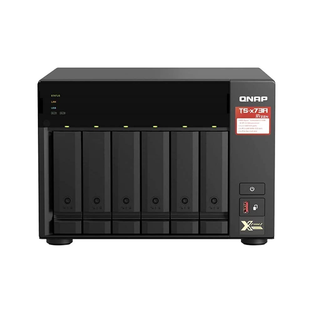 Qnap TS-673A Nas Tower Káblová Lan Čierna V1500B