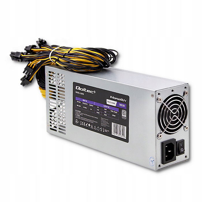 Qoltec Napájací zdroj Pci-e 1850W 80 Plus Platinum Data mining